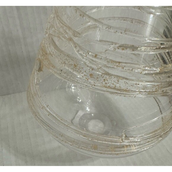 GOLD SWIRL 9IN-LARGE STUDIO CHRISTMAS BLOWN GLASS TREE DECOR BY MARIPOSA - Picture 9 of 9